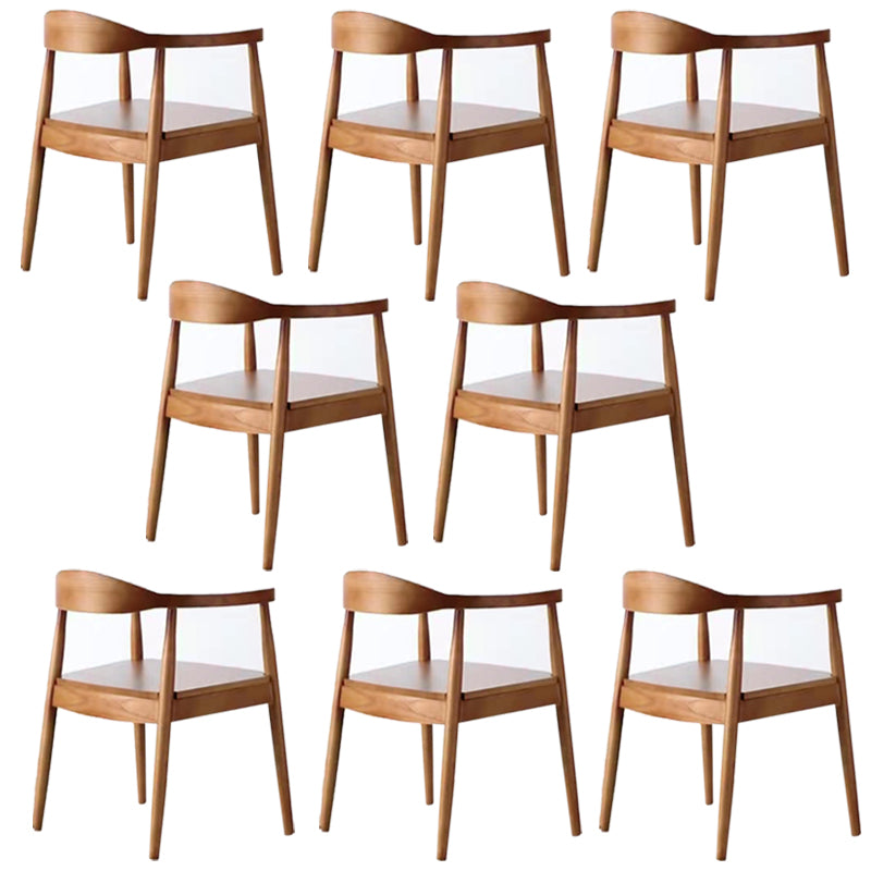 Zeitgenössischer Stil Armstuhl Holz offener Esstühle für Küche