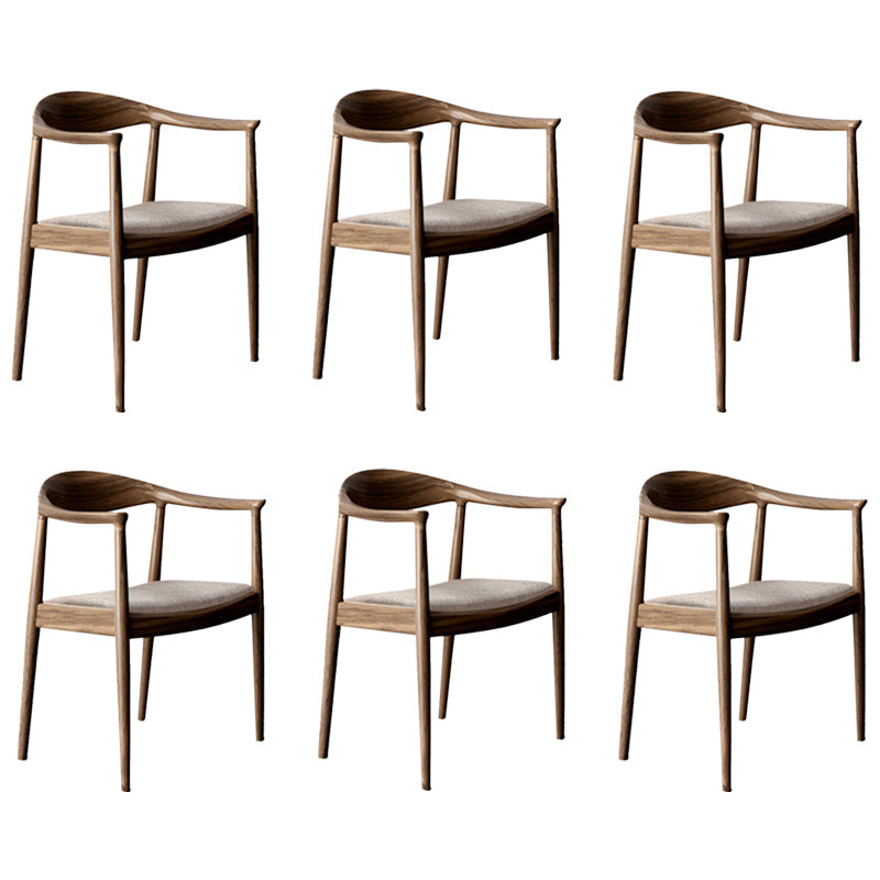 Zeitgenössischer Stil Armstuhl Holz offener Esstühle für Küche