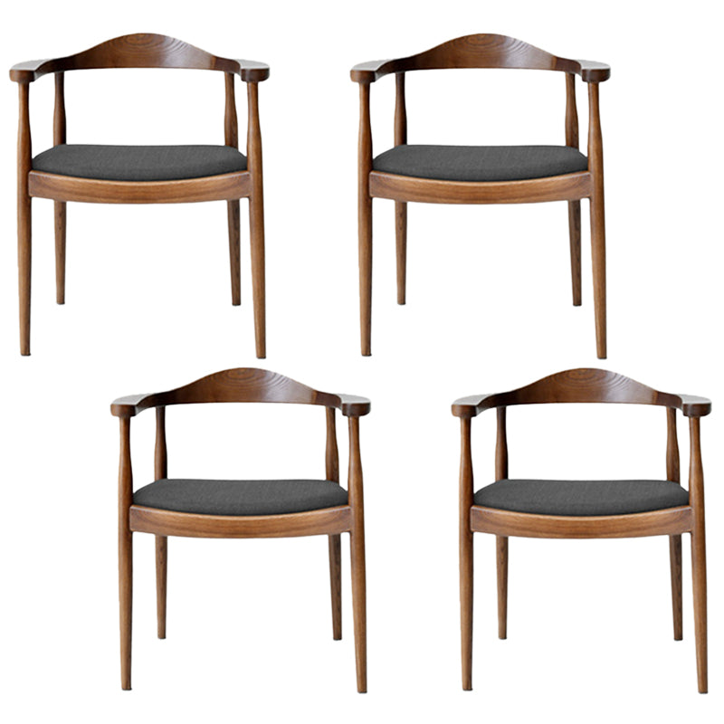 Zeitgenössischer Stil Armstuhl Holz offener Esstühle für Küche