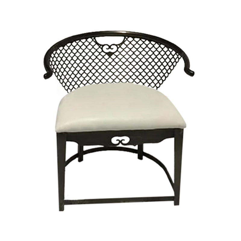 Modern Simple Arm Chair Upholstered Wingback Guest Chair for Dining Room