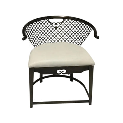 Modern Simple Arm Chair Upholstered Wingback Guest Chair for Dining Room