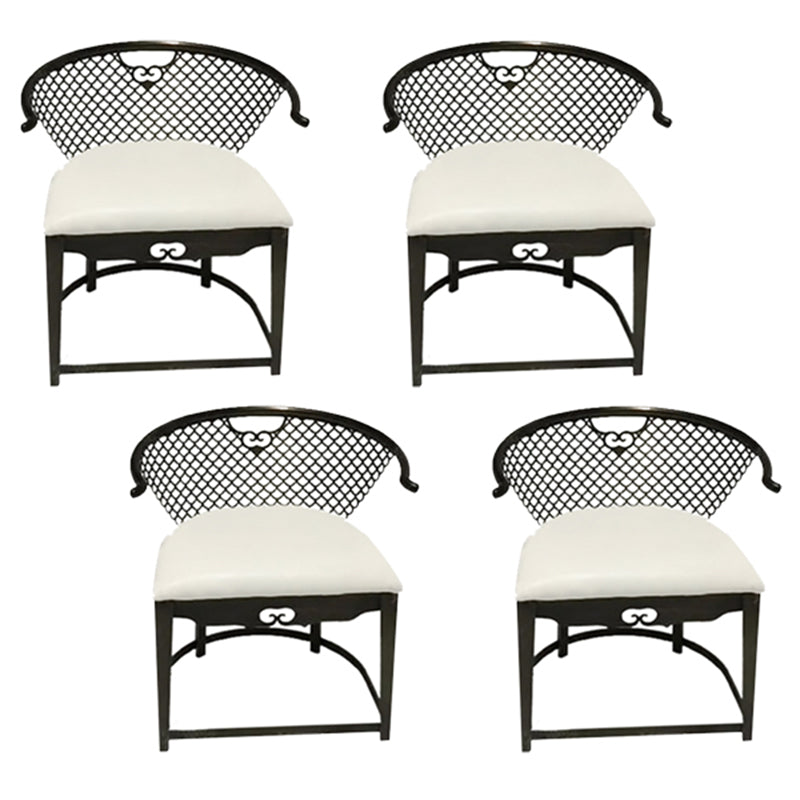 Modern Simple Arm Chair Upholstered Wingback Guest Chair for Dining Room