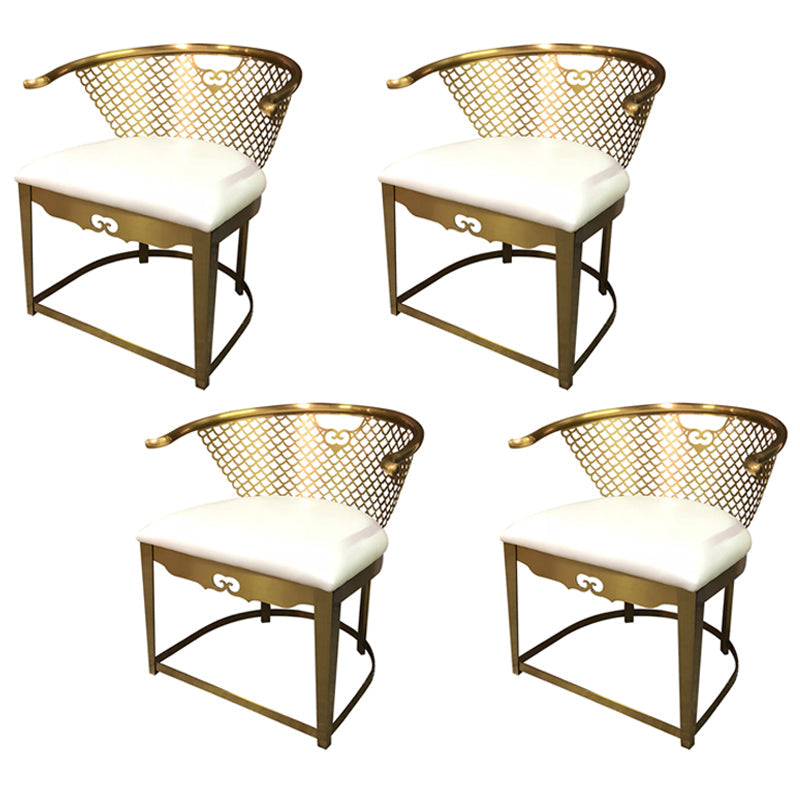 Modern Simple Arm Chair Upholstered Wingback Guest Chair for Dining Room