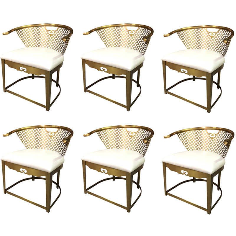 Modern Simple Arm Chair Upholstered Wingback Guest Chair for Dining Room