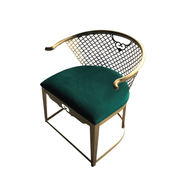 Modern Simple Arm Chair Upholstered Wingback Guest Chair for Dining Room