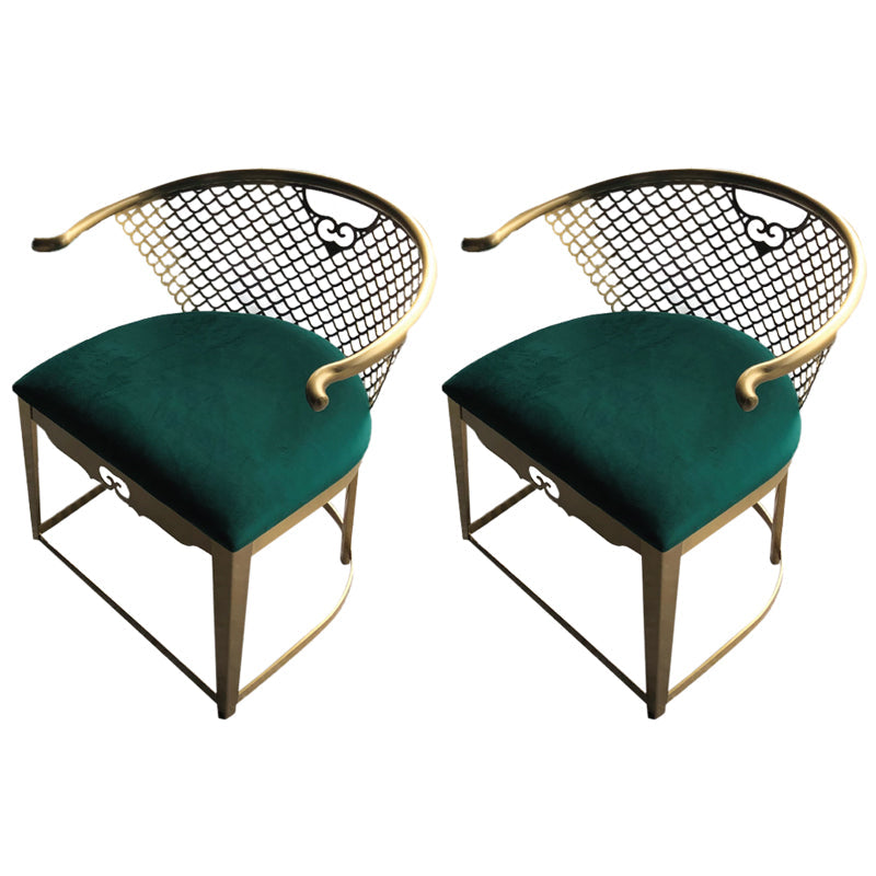 Modern Simple Arm Chair Upholstered Wingback Guest Chair for Dining Room