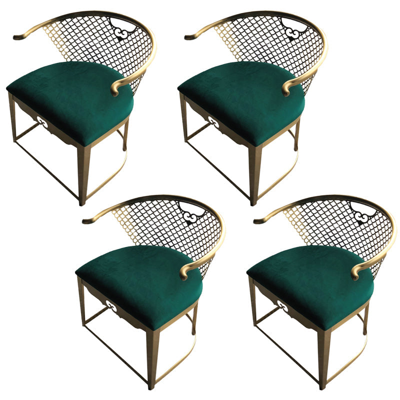 Modern Simple Arm Chair Upholstered Wingback Guest Chair for Dining Room