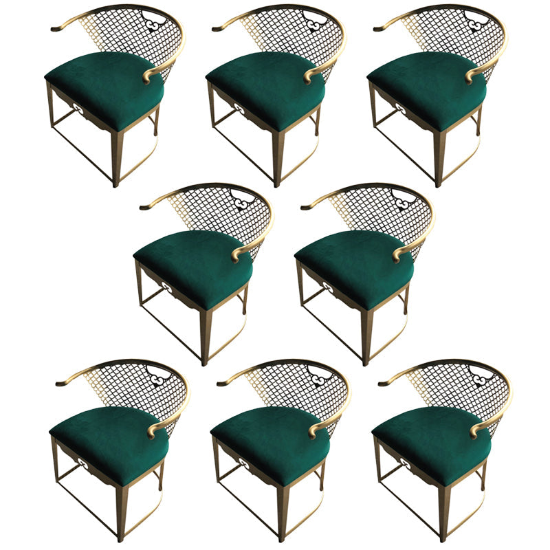 Modern Simple Arm Chair Upholstered Wingback Guest Chair for Dining Room