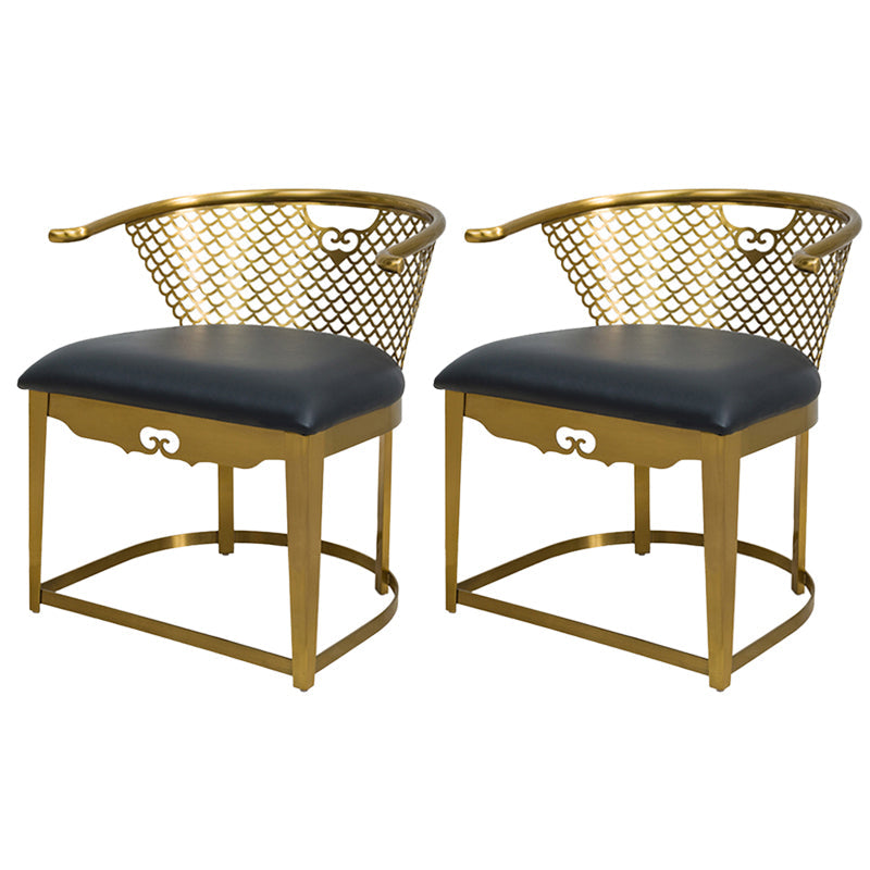 Modern Simple Arm Chair Upholstered Wingback Guest Chair for Dining Room