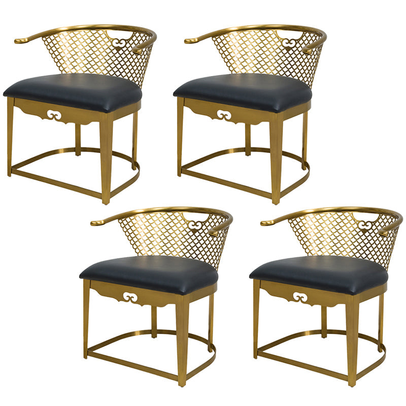 Modern Simple Arm Chair Upholstered Wingback Guest Chair for Dining Room