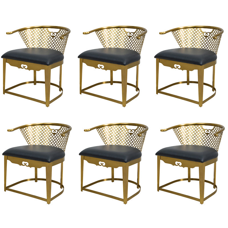 Modern Simple Arm Chair Upholstered Wingback Guest Chair for Dining Room