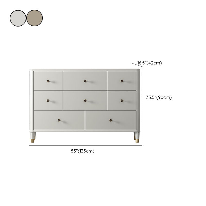 Contemporary Horizontal Double Dresser Storage Dresser with Drawers for Home Clearhalo 'Bedroom Furniture' 'Dressers & Chests' 'dressers_chests' 'furn' 'furn_dressers_chests' 'Furniture' 7580002
