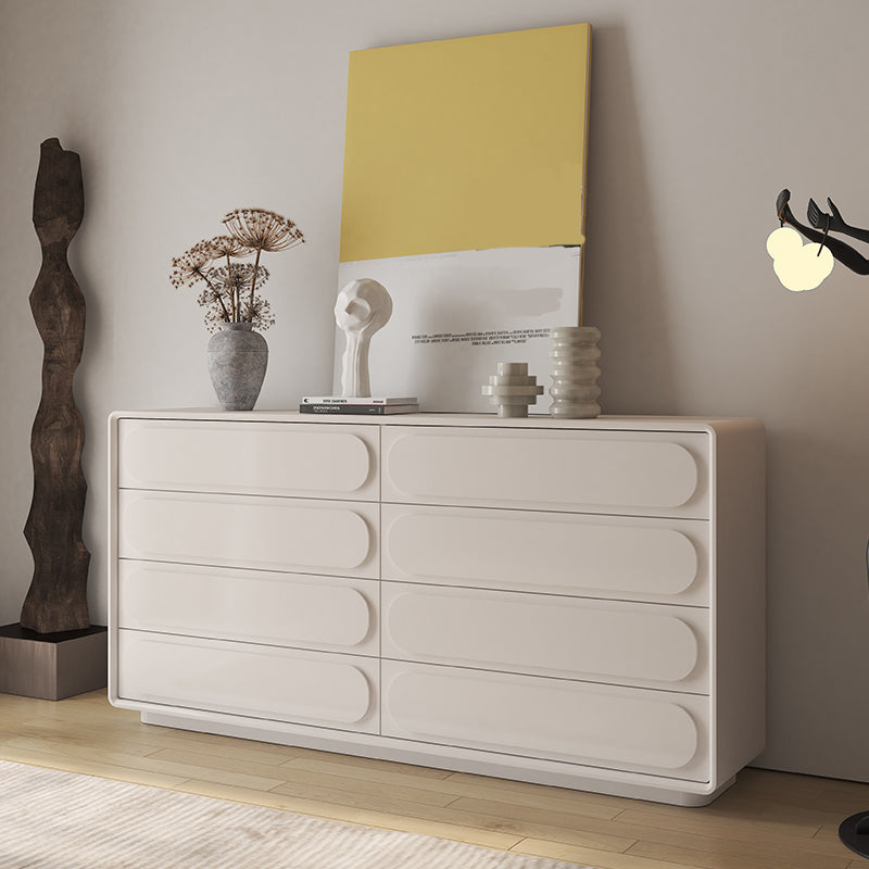 Modernismo Horizontal Cofre de lencería de almacenamiento de madera horizontal para espacio para habitación