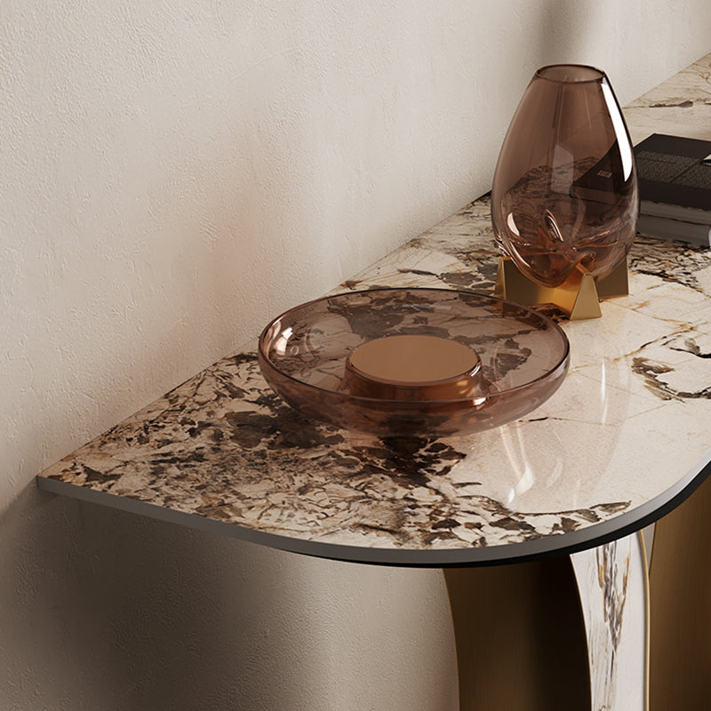 Tavolo console contemporanea a forma di luna