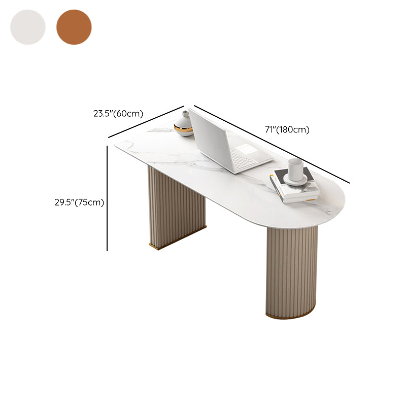 Peninsula Stone Office Bureau Glam Style Metal Writing Bureau pour bureau