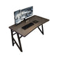 Contemporary Computer Desk Rectangular Antique Finish Desk with Metal Legs 39.4"L x 23.6"W x 29.5"H Gray Clearhalo 'furn' 'furn_office_desk' 'Furniture' 'Office Desks' 'Office Furniture' 'office_desk' 7580186