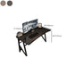 Contemporary Computer Desk Rectangular Antique Finish Desk with Metal Legs Clearhalo 'furn' 'furn_office_desk' 'Furniture' 'Office Desks' 'Office Furniture' 'office_desk' 7580200