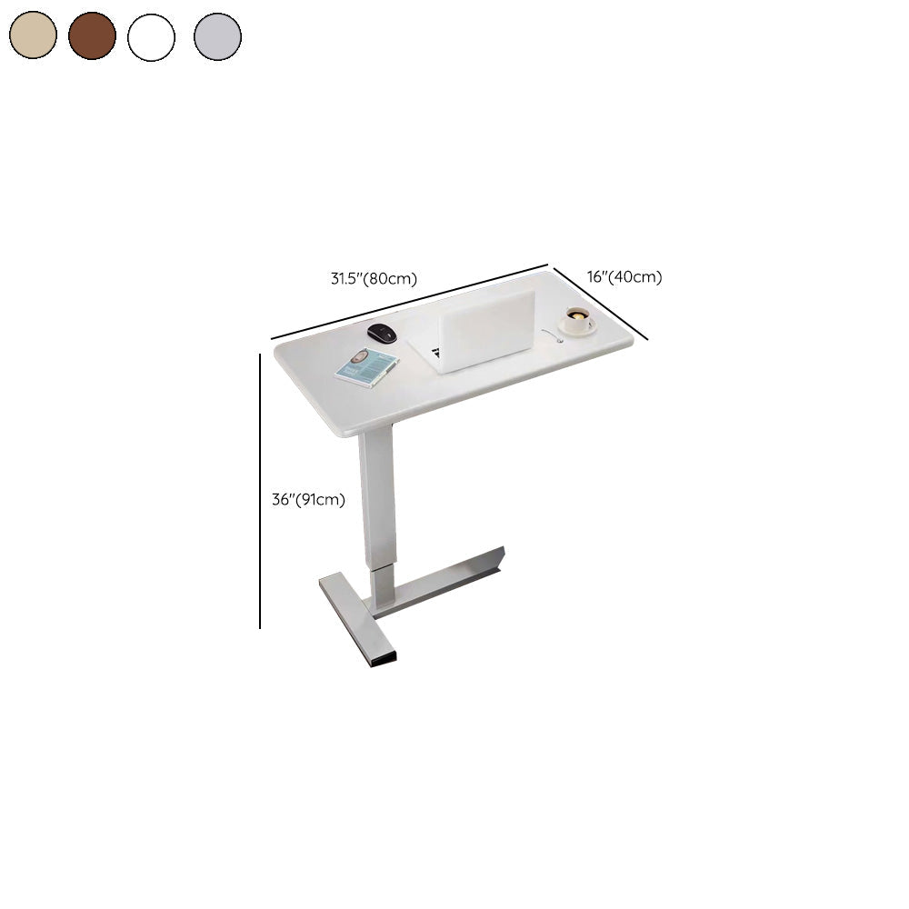 Modern Wood Writing Desk Floating Rectangular Laptop Table for Home