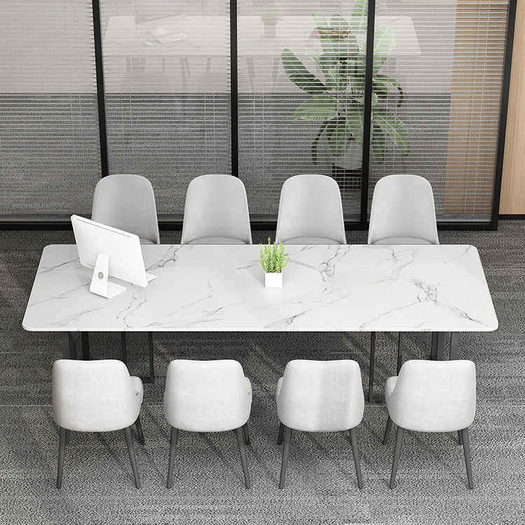 Table de bureau moderne de forme rectangulaire Bureau d'écriture d'ardoise pour le bureau