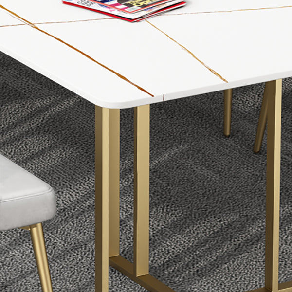 Table de bureau moderne de forme rectangulaire Bureau d'écriture d'ardoise pour le bureau