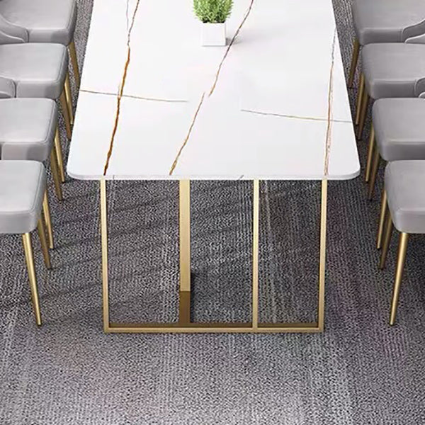 Table de bureau moderne de forme rectangulaire Bureau d'écriture d'ardoise pour le bureau