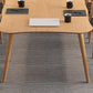 Bureau de bureau en bois de style contemporain Bureau de tâche de forme irrégulière avec 4 jambes