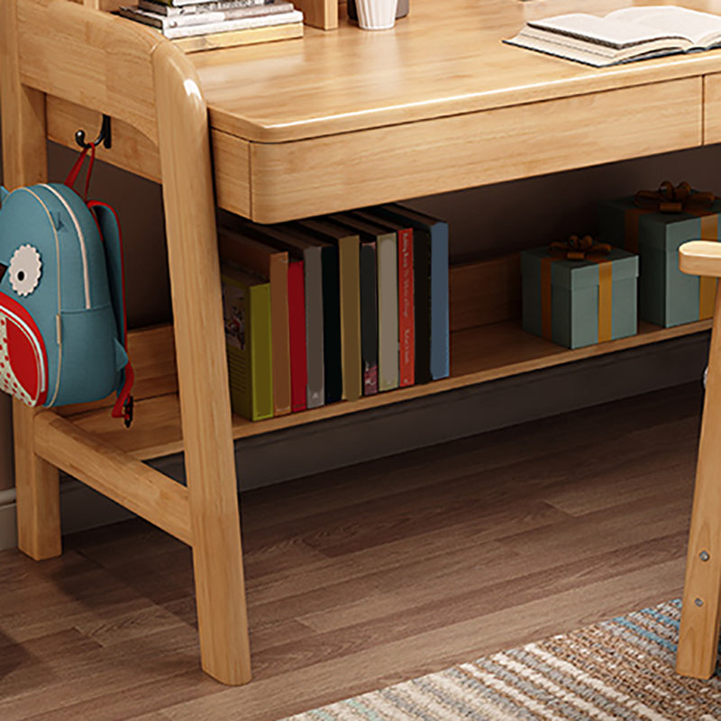 Bureau d'écriture de chambre à coucher en bois massif moderne bureau de bureau réglable