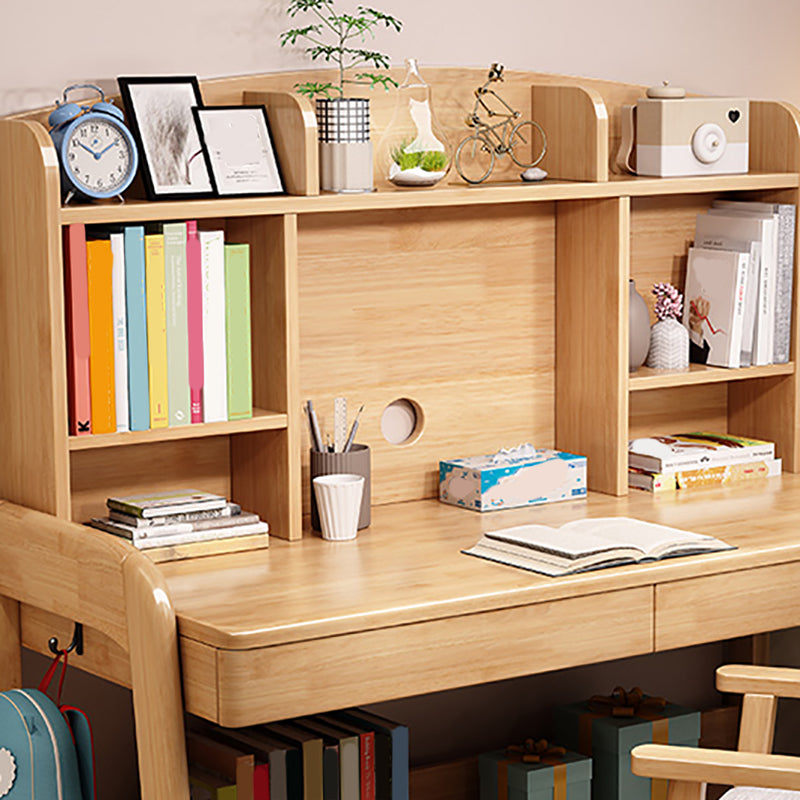 Bureau d'écriture de chambre à coucher en bois massif moderne bureau de bureau réglable