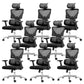Modernism Adjustable Arm Office Chair Desk Chair with Wheels