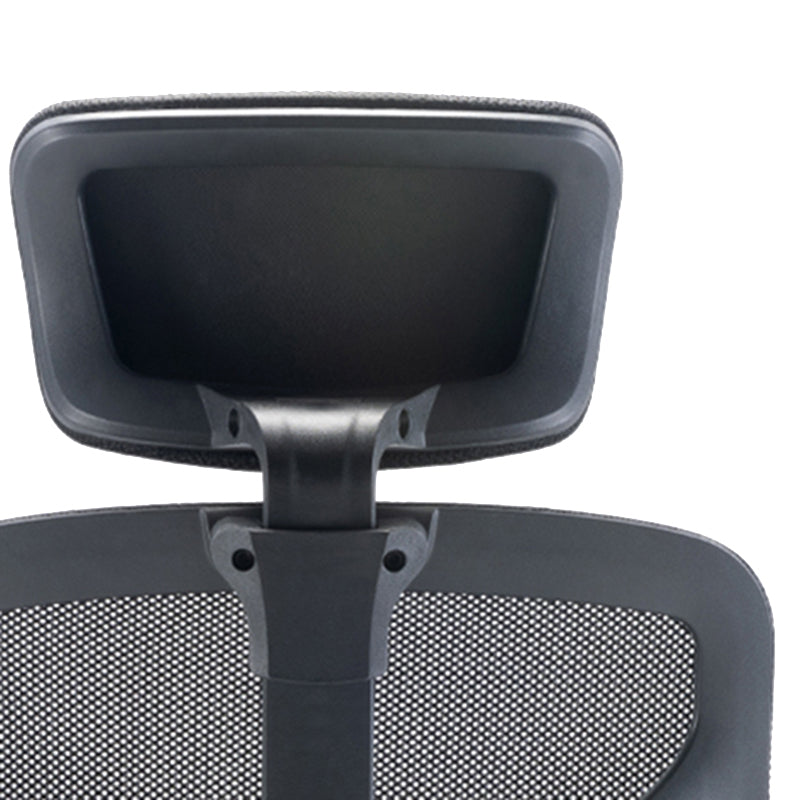 Silla de silla de tareas de brazos fijos modernos Silla de escritorio trasero para la oficina