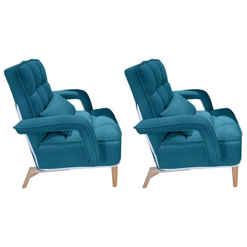 Modernism Fixed Arms Office Chair No Wheels Desk Chair for Home