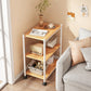 3-Shelf Bookcase Wooden and Metal Shelf Bookcase for Home Office 16"L x 9"W x 30"H Clearhalo 'Bookcases' 'furn' 'furn_bookcases' 'Furniture' 'Office Furniture' 7580742