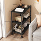 3-Shelf Bookcase Wooden and Metal Shelf Bookcase for Home Office Clearhalo 'Bookcases' 'furn' 'furn_bookcases' 'Furniture' 'Office Furniture' 7580754