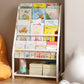 Scaffale per libri con scaletta chiusa in metallo, ripiani inclusi. Libreria inclusa