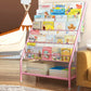 Scaffale per libri con scaletta chiusa in metallo, ripiani inclusi. Libreria inclusa