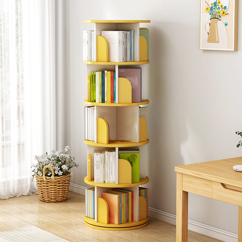 Engineered Wood Closed Back Bookcase Scandinavian Standard Bookshelf Clearhalo 'Bookcases' 'furn' 'furn_bookcases' 'Furniture' 'Office Furniture' 7580779