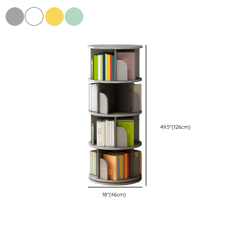 Engineered Wood Closed Back Bookcase Scandinavian Standard Bookshelf Clearhalo 'Bookcases' 'furn' 'furn_bookcases' 'Furniture' 'Office Furniture' 7580799