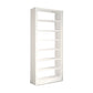 Modern Open Back Bookshelf Vertical Metal Bookcase with Shelves 43.3"L x 11.8"W x 94.5"H White Clearhalo 'Bookcases' 'furn' 'furn_bookcases' 'Furniture' 'Office Furniture' 7580806