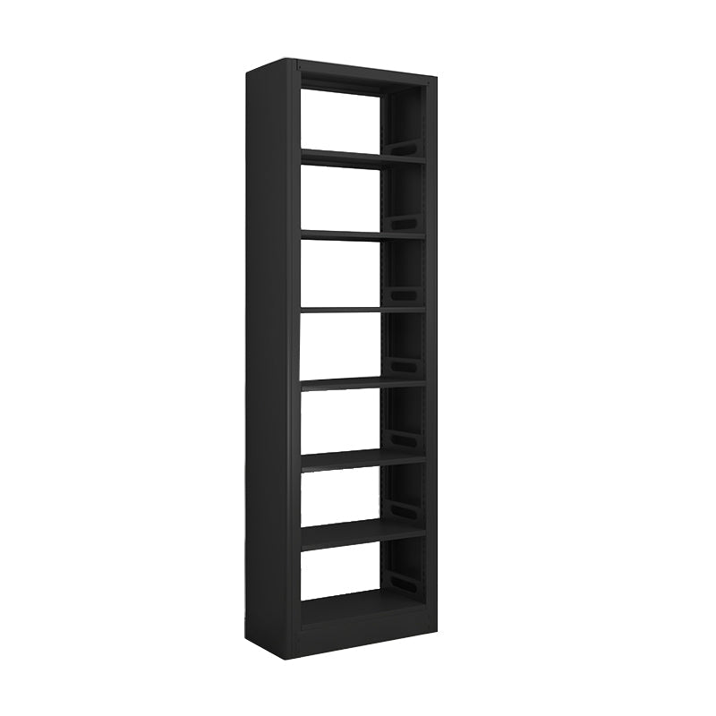 Modern Open Back Bookshelf Vertical Metal Bookcase with Shelves 31.5"L x 11.8"W x 94.5"H Black Clearhalo 'Bookcases' 'furn' 'furn_bookcases' 'Furniture' 'Office Furniture' 7580812
