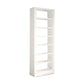 Modern Open Back Bookshelf Vertical Metal Bookcase with Shelves 35.4"L x 11.8"W x 94.5"H White Clearhalo 'Bookcases' 'furn' 'furn_bookcases' 'Furniture' 'Office Furniture' 7580814