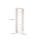 Modern Open Back Bookshelf Vertical Metal Bookcase with Shelves Clearhalo 'Bookcases' 'furn' 'furn_bookcases' 'Furniture' 'Office Furniture' 7580821