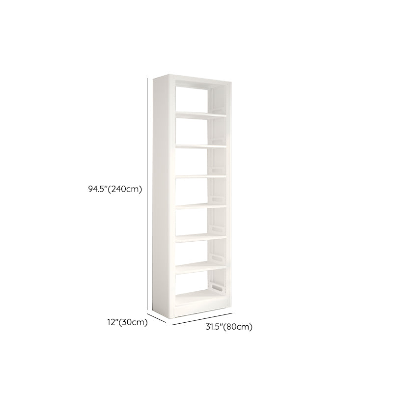 Modern Open Back Bookshelf Vertical Metal Bookcase with Shelves Clearhalo 'Bookcases' 'furn' 'furn_bookcases' 'Furniture' 'Office Furniture' 7580821