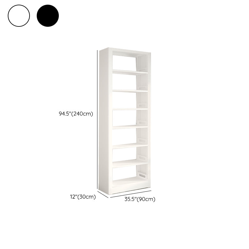 Modern Open Back Bookshelf Vertical Metal Bookcase with Shelves Clearhalo 'Bookcases' 'furn' 'furn_bookcases' 'Furniture' 'Office Furniture' 7580822