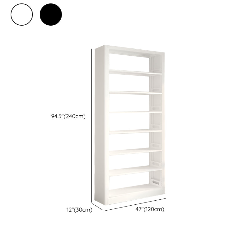 Modern Open Back Bookshelf Vertical Metal Bookcase with Shelves Clearhalo 'Bookcases' 'furn' 'furn_bookcases' 'Furniture' 'Office Furniture' 7580825