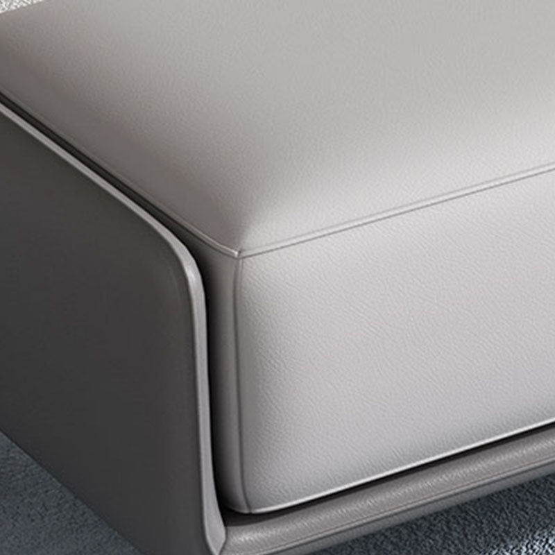 Rectangle Entryway Bench Modern Cushioned Seating Bench with Metal Legs Clearhalo 'Benches' 'Chairs & Seating' 'furn' 'furn_benches' 'Furniture' 'Living Room Furniture' 7580878