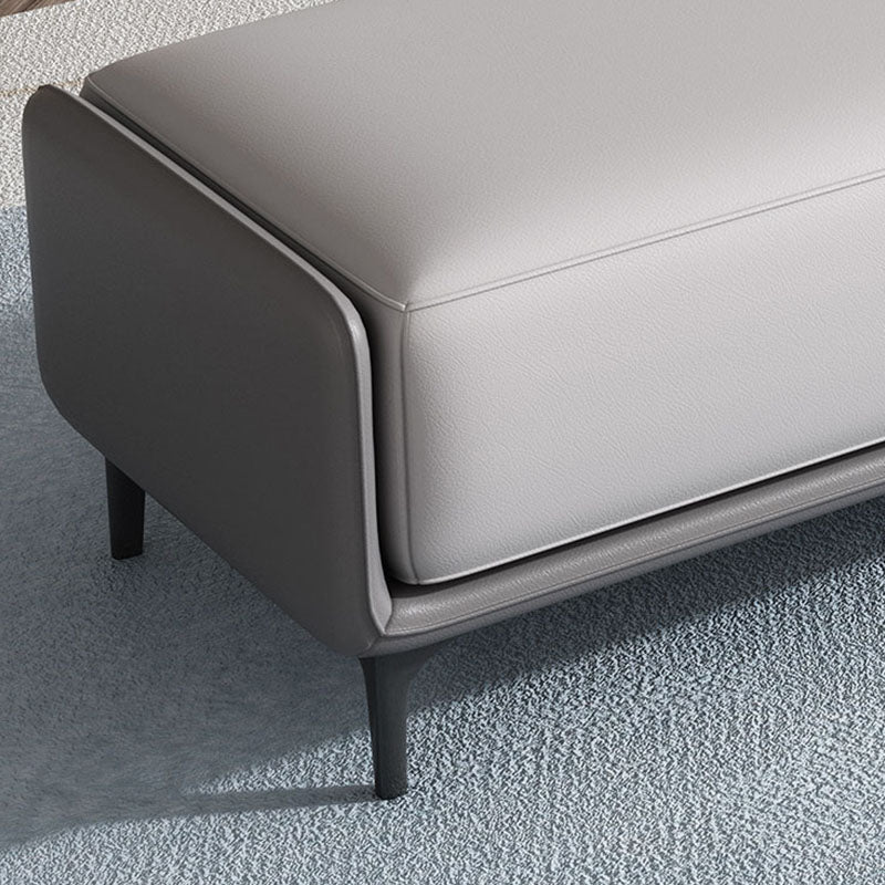 Rectangle Entryway Bench Modern Cushioned Seating Bench with Metal Legs Clearhalo 'Benches' 'Chairs & Seating' 'furn' 'furn_benches' 'Furniture' 'Living Room Furniture' 7580879