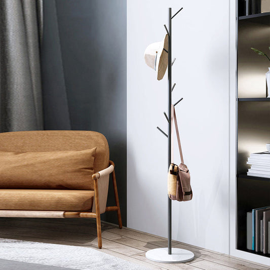 Splendido strato di metallo senza piedi per albero da sala con ganci per cappotto