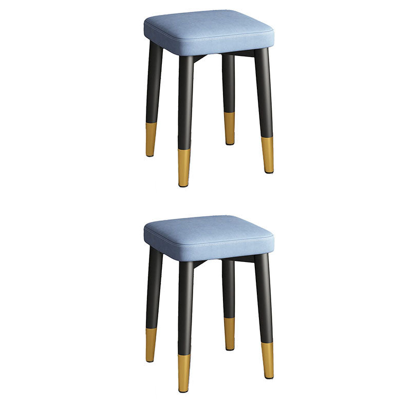 Zeitgenössischer Lederstandard Square 4 -Beine Standard für Wohnzimmer