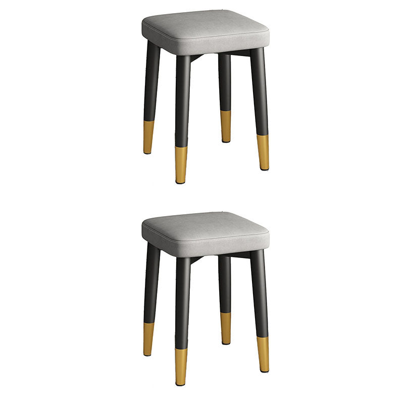 Estándar de cuero de cuero contemporáneo 4 patas Estándar para sala de estar