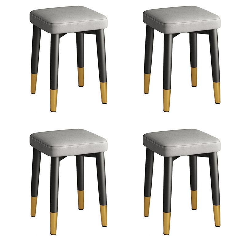 Hedendaags leerstandaard Square 4 Legs Standaard voor woonkamer